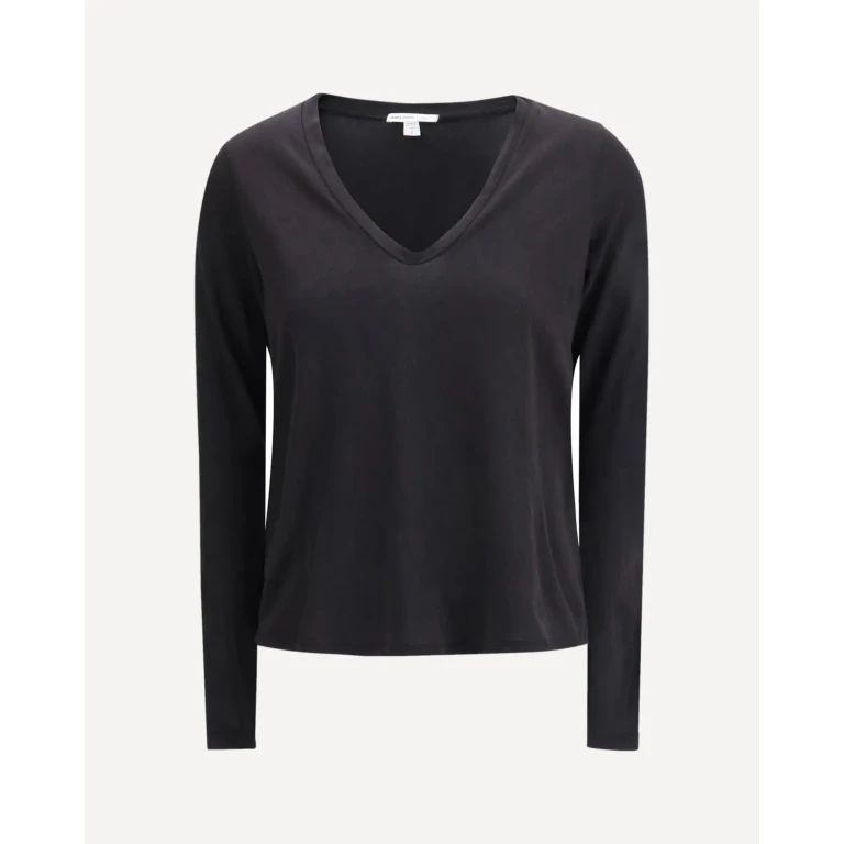 JAMES PERSE Deep V-neck long sleeve T-shirt Female 3