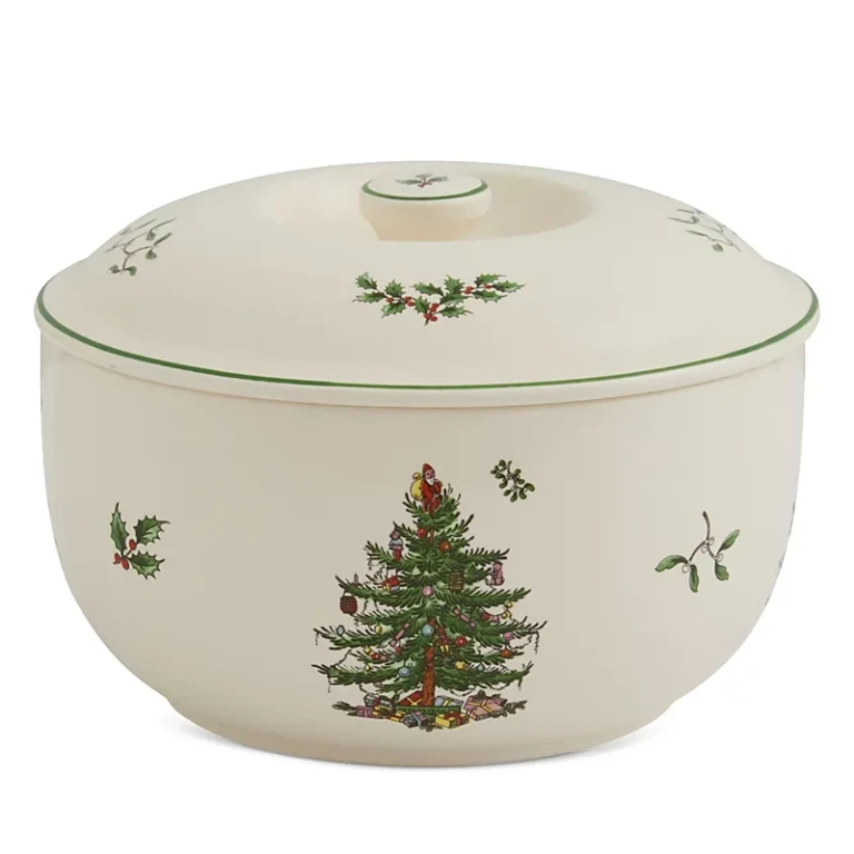 Spode Christmas Tree Round Covered Casserole