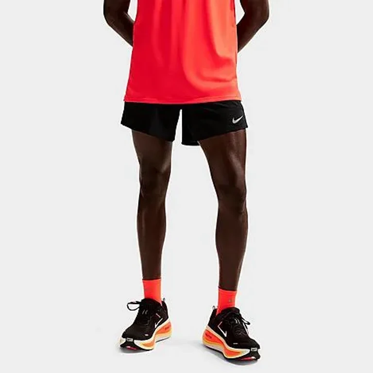 Nike Men's Stride Dri-FIT Brief-Lined 5" Running Shorts in Black Size: XS