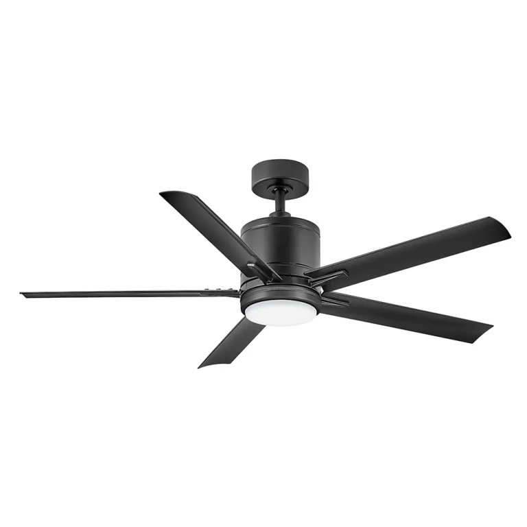 Matte Black 52" LED Smart Fan from the Vail Collection