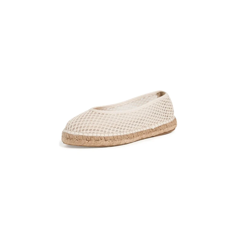 Manebi Ballet Flat Espadrilles Natural 39