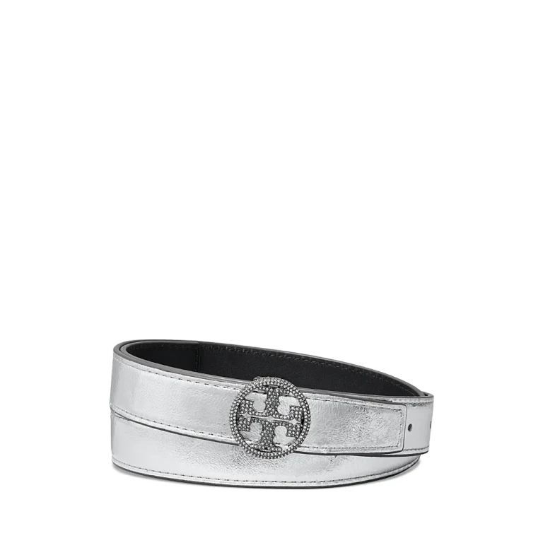 Tory Burch Donna Miller Cintura in pelle metallizzata