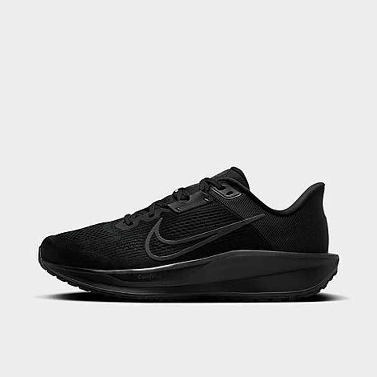 Nike Men's Quest 6 Running Shoes in Black/Dark Smoke Grey Size: 7.0