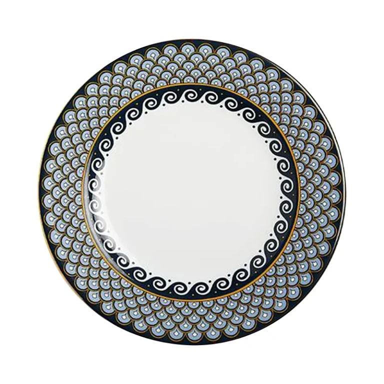 La DoubleJ Painted Trim Dinner Plates, Set of 2