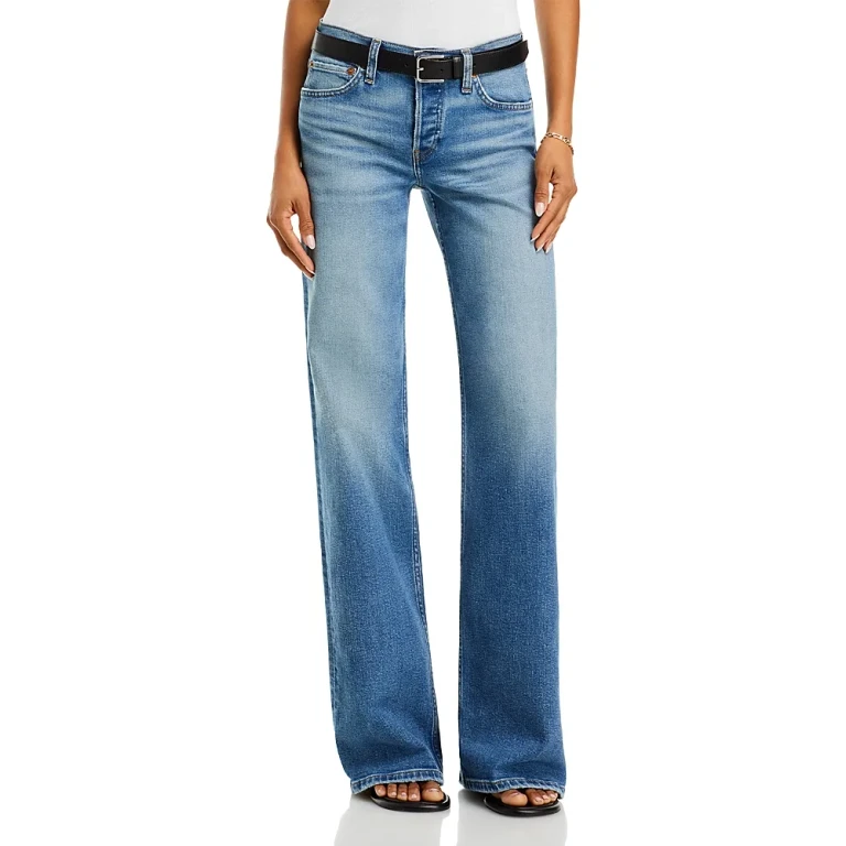 Re/Done Wide Leg Jeans in West Coast Fade