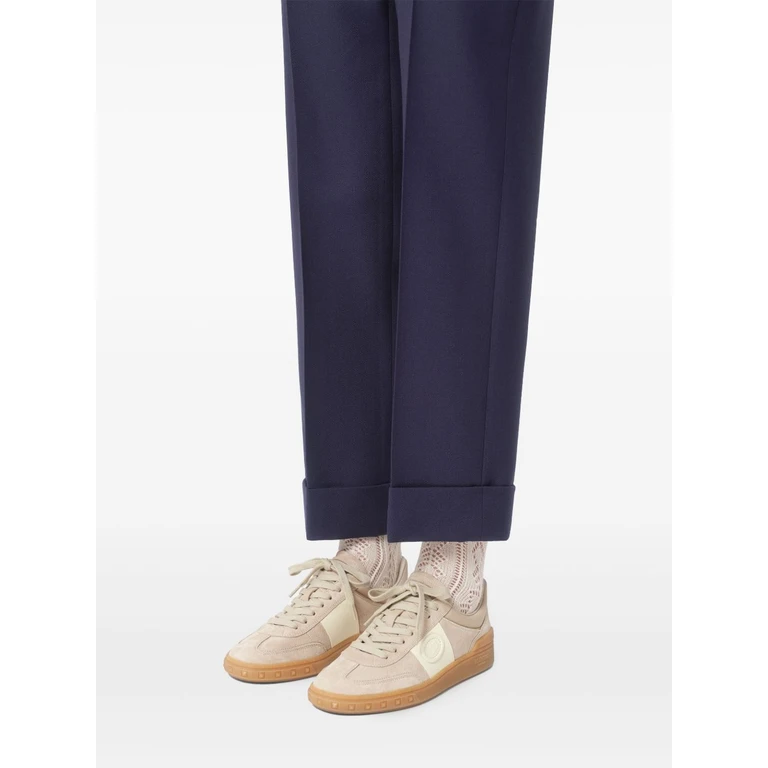 Valentino Garavani Sneakers Beige Calf Leather - Women