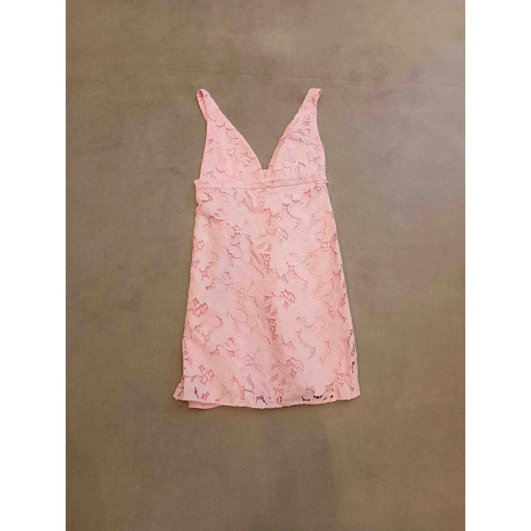 Michael Kors Lace Mini Dress Pink & Purple Polyester - Women