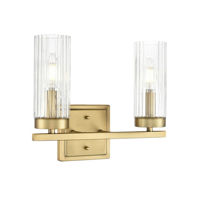 Vintage Brass Bathroom Vanity Light from the Iversen Collection