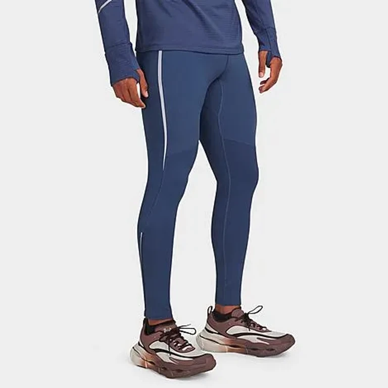 Under Armour Men's UA Halo Run Leggings in Nu Blue/Reflective Silver Size: Small