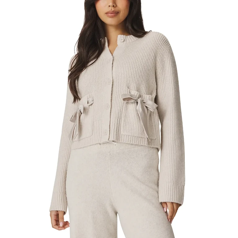 Stassi Satin Tie Cardigan
