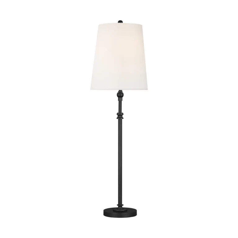 Visual Comfort Studio Capri Table Lamp in Aged Iron by Thomas O'Brien