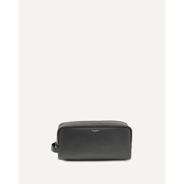 Saint Laurent 男士皮革洗漱包