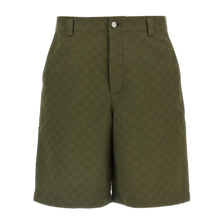 Gucci Bicolor Cotton Bermuda Shorts - Men