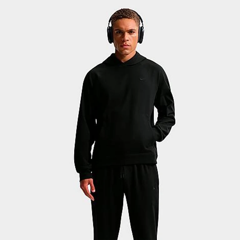 Nike Men's Primary NanoKnit Dri-FIT UV Protection Pullover Training Hoodie in Black Size: XS