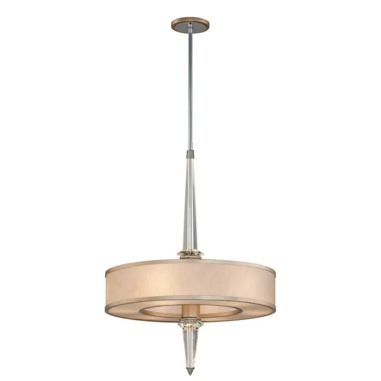Corbett Harlow 6-Light Pendant Light in Tranquility Silver Leaf
