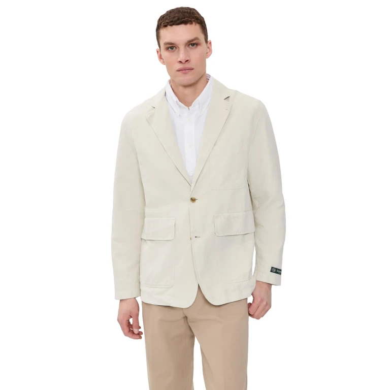 Knickerbocker Lane Twill Cotton & Linen Suit Jacket Birch L