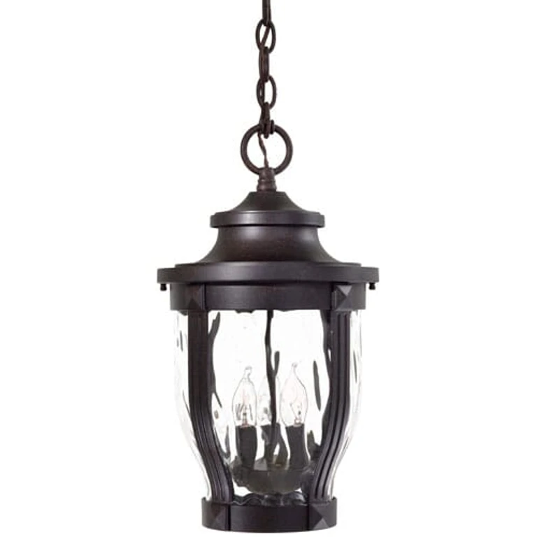 Merrimack 3-Light 18" Outdoor Hanging Light in Corona Bronze