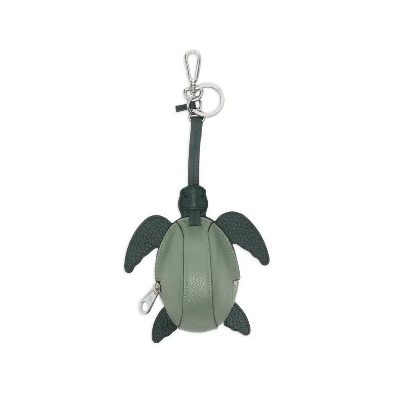 Porte-clés zippé Tortue Mulberry
