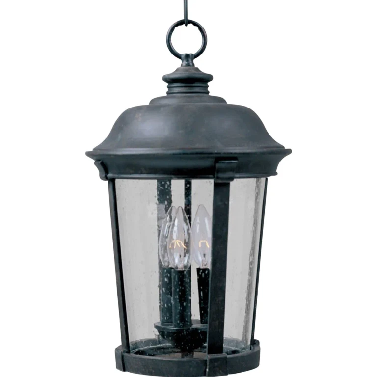 Dover DC 3-Lt 20" Outdoor Hanging Lt, Bronze