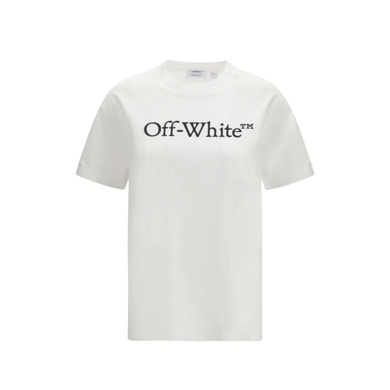 Off-White Big Logo Bookish Regular Tee White T-shirt - Women