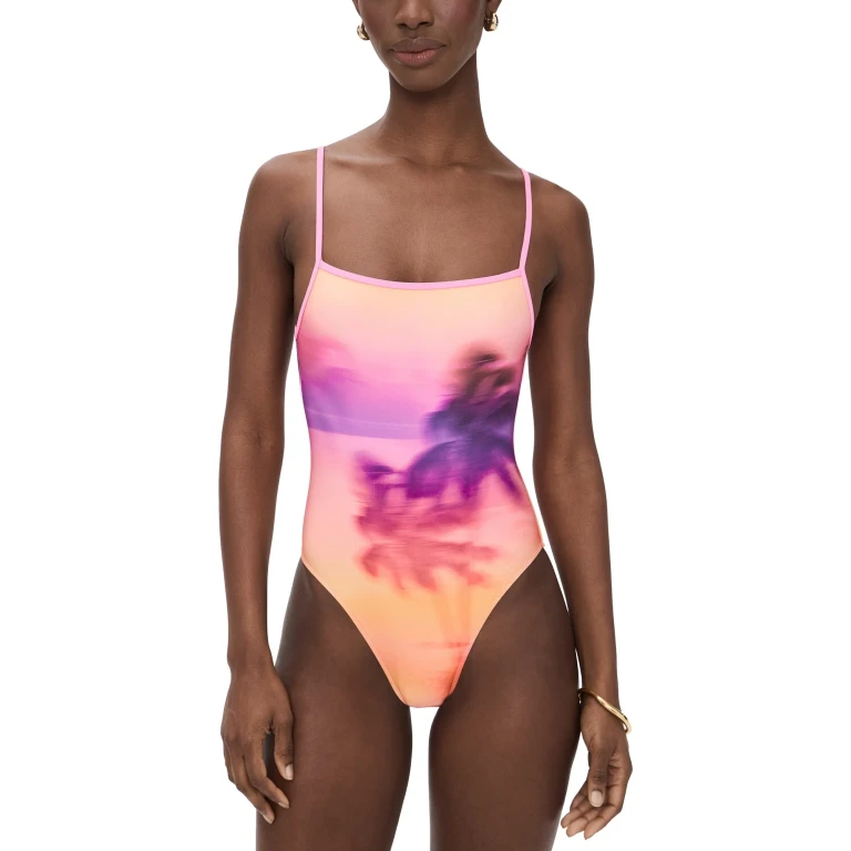 LSPACE Holly Classic One Piece Swimsuit Island Hopper M