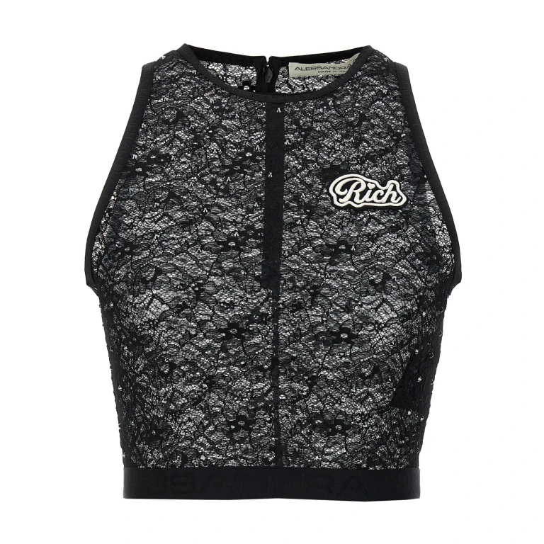 Alessandra Rich Top - Noir