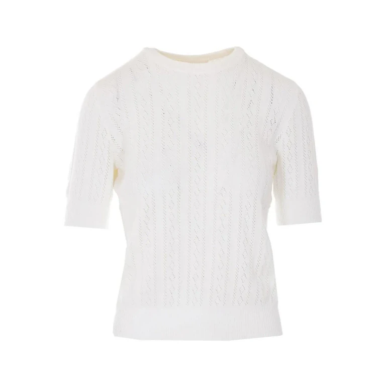 Lisa Yang Pull Col Rond - Blanc
