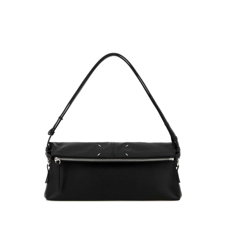 Maison Margiela Black Leather 5ac Soft Clutch Borse A Mano - Women