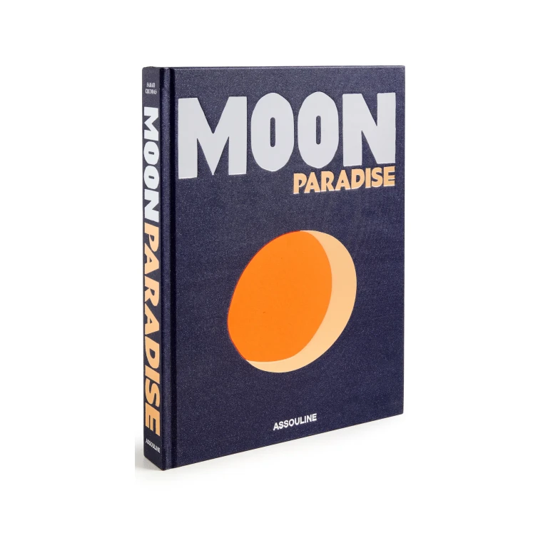 Assouline Moon Paradise Book Midnight Blue One Size