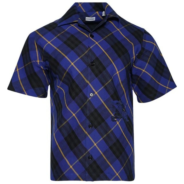 Burberry Mens Checkered Button Down Shirt
