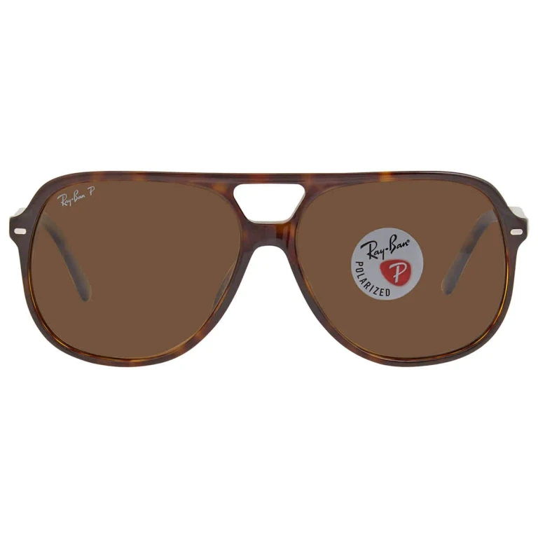 Ray Ban Bill Polarized Brown Classic B-15 Aviator Unisex Sunglasses RB2198 902/57 60