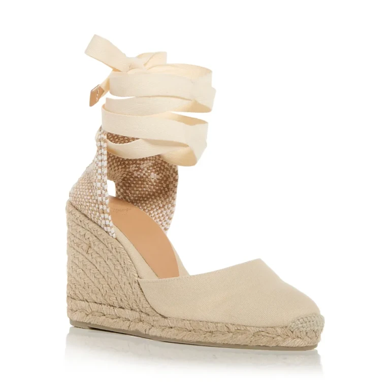Castaner Women's Carina Ankle Tie Espadrille Wedge Sandals