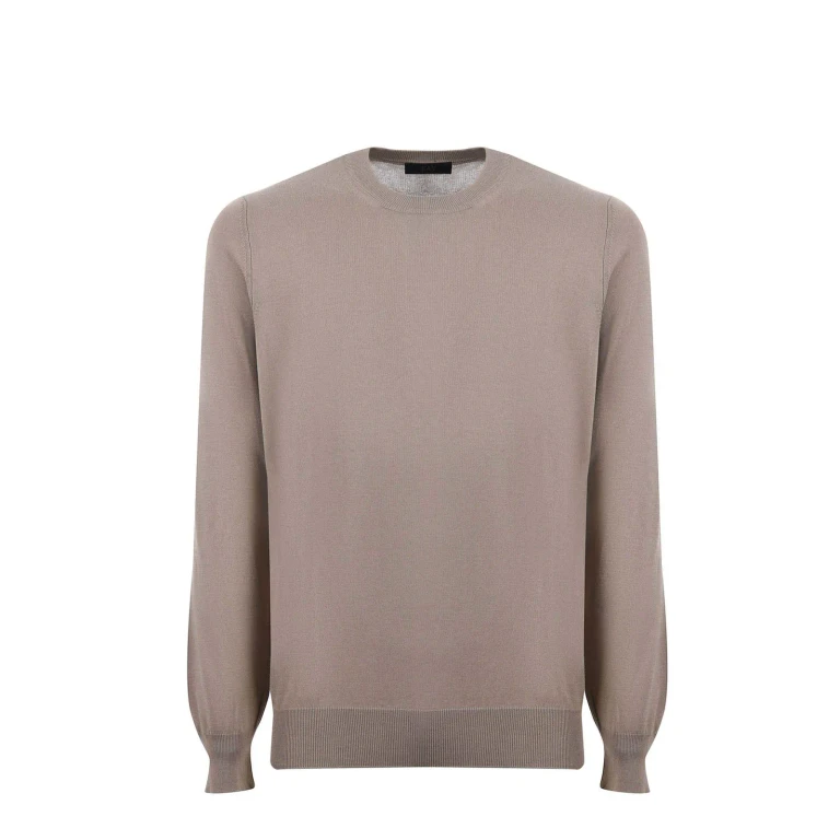 Fay Pull Col Rond - Marron Clair