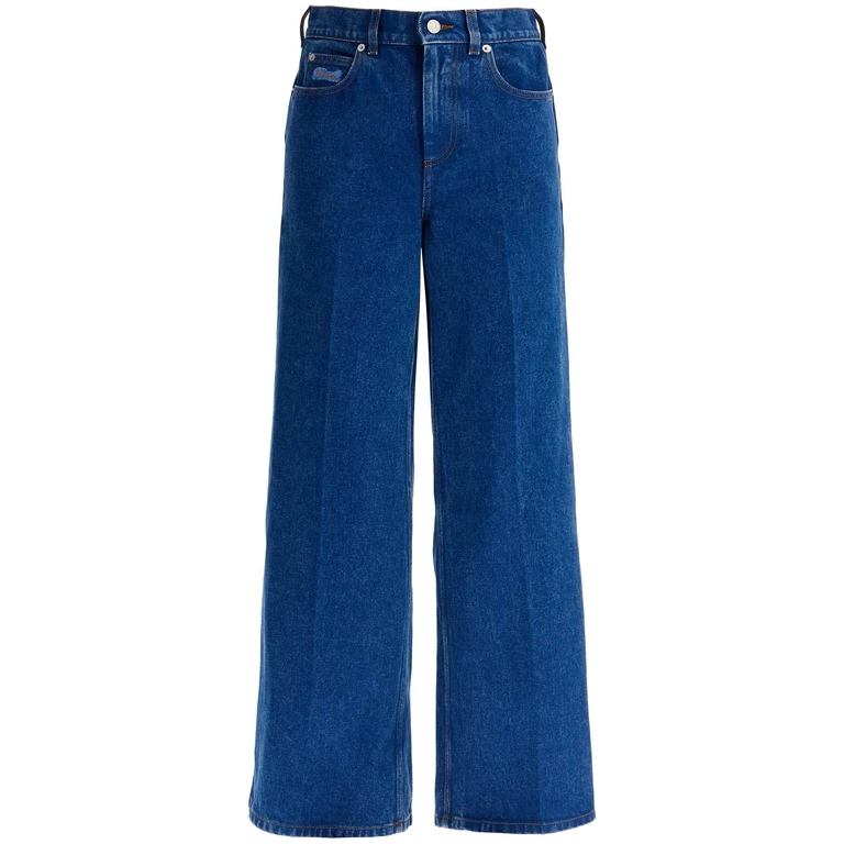 Marni Wide Flared Leg Jeans With A