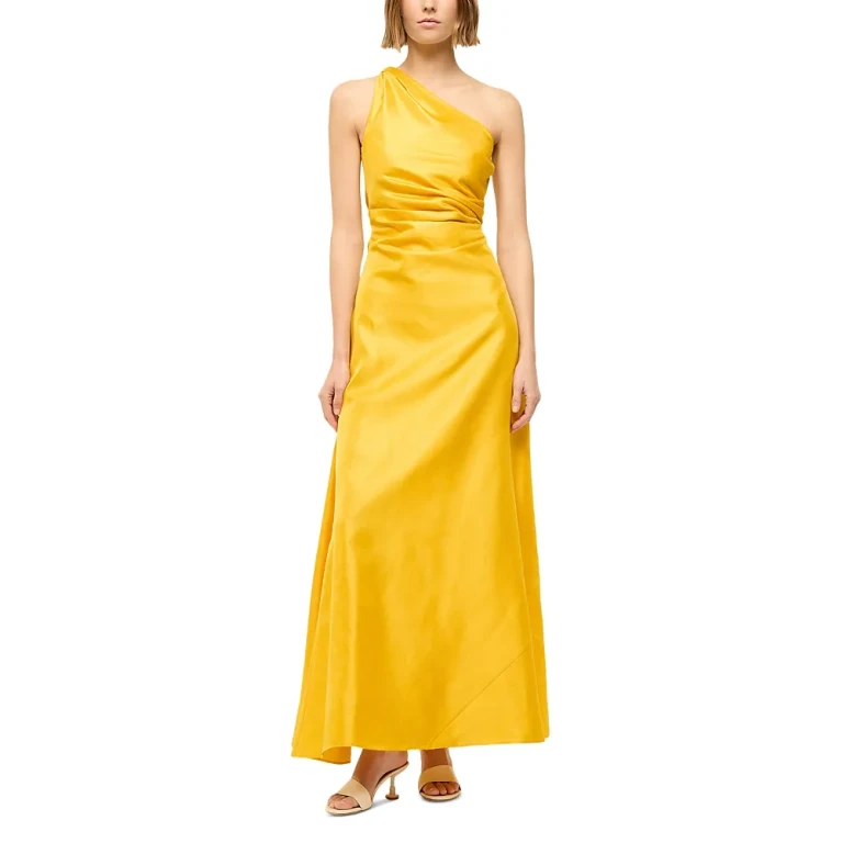 Staud Este Silk Blend Dress