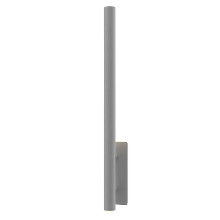 Textured Gray LED Wall Sconce from the Flue Collection