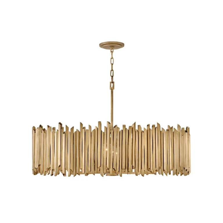 Burnished Gold LED Pendant from the Roca Collection