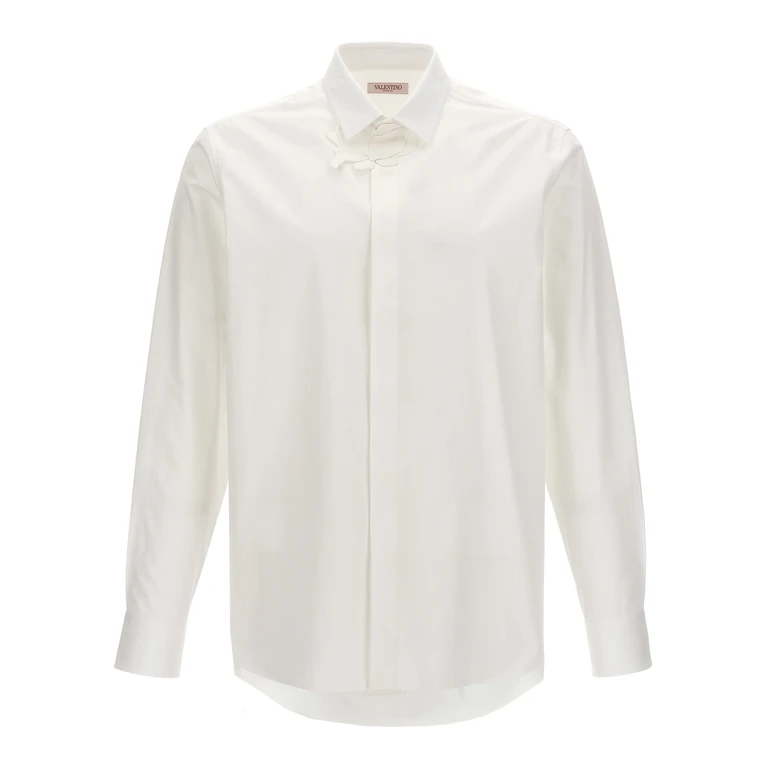 Valentino Garavani Camisa blanca de popelín