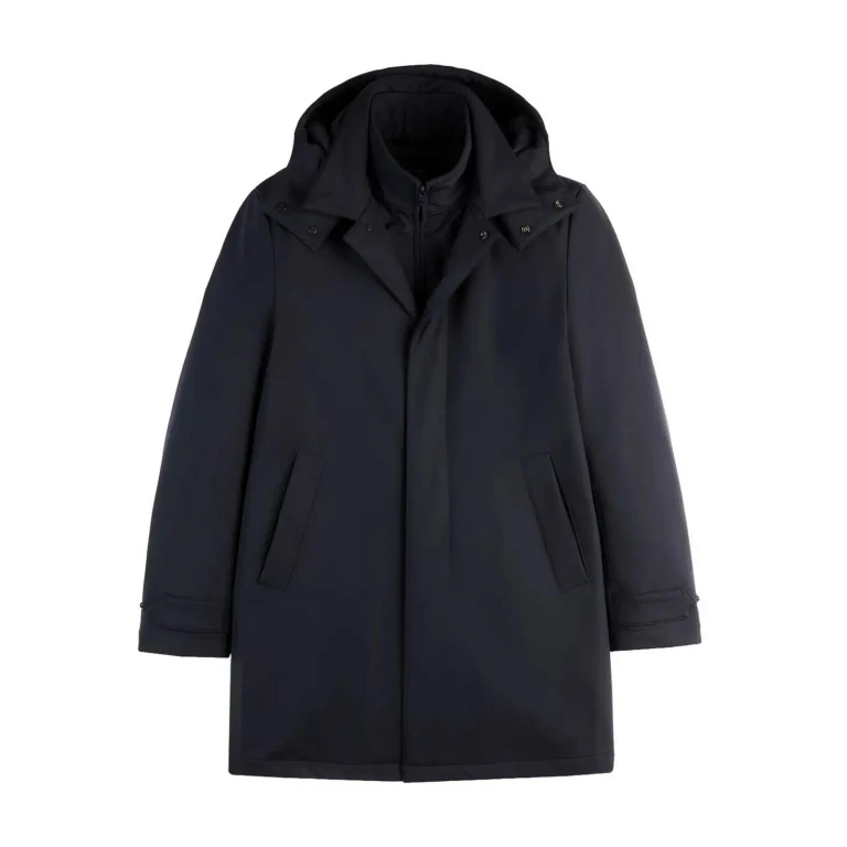 Fay Manteau Au Genou - Bleu