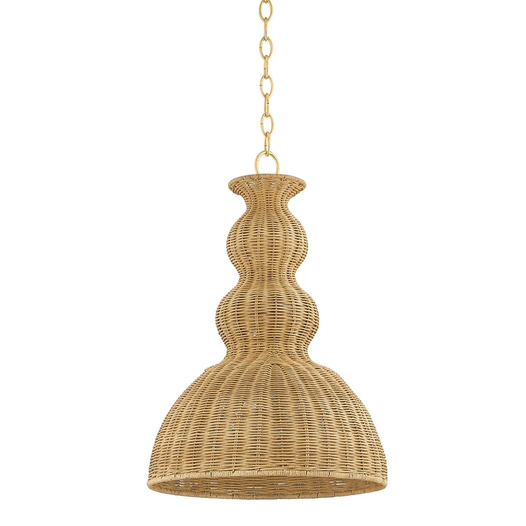 Aged Brass Pendant from the Mayla Collection