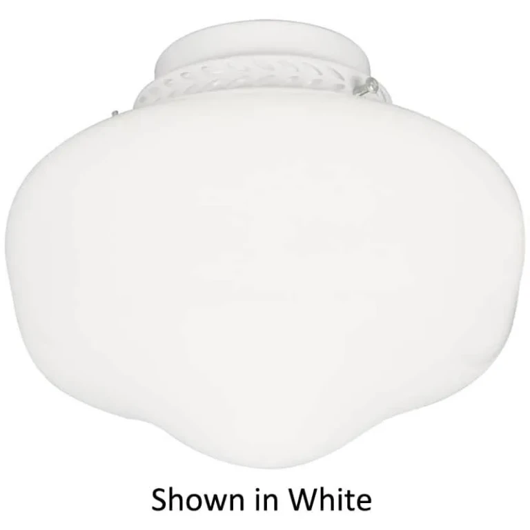 Brushed Polished Nickel LED Fan Light Kit from the Light Kit-Bowl Collection