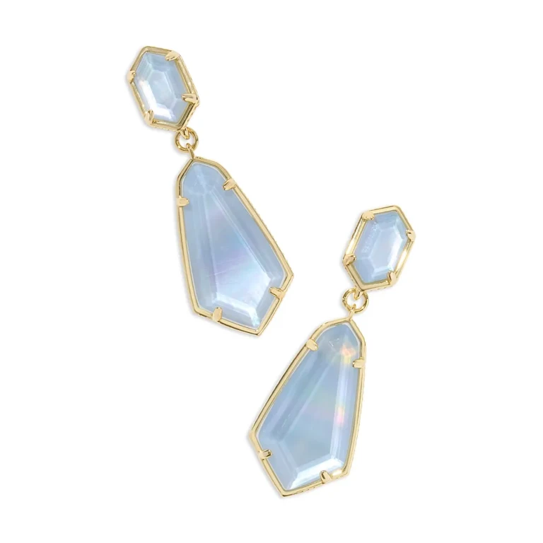 Kendra Scott Hallie Mother Of Pearl Convertible Drop Earrings
