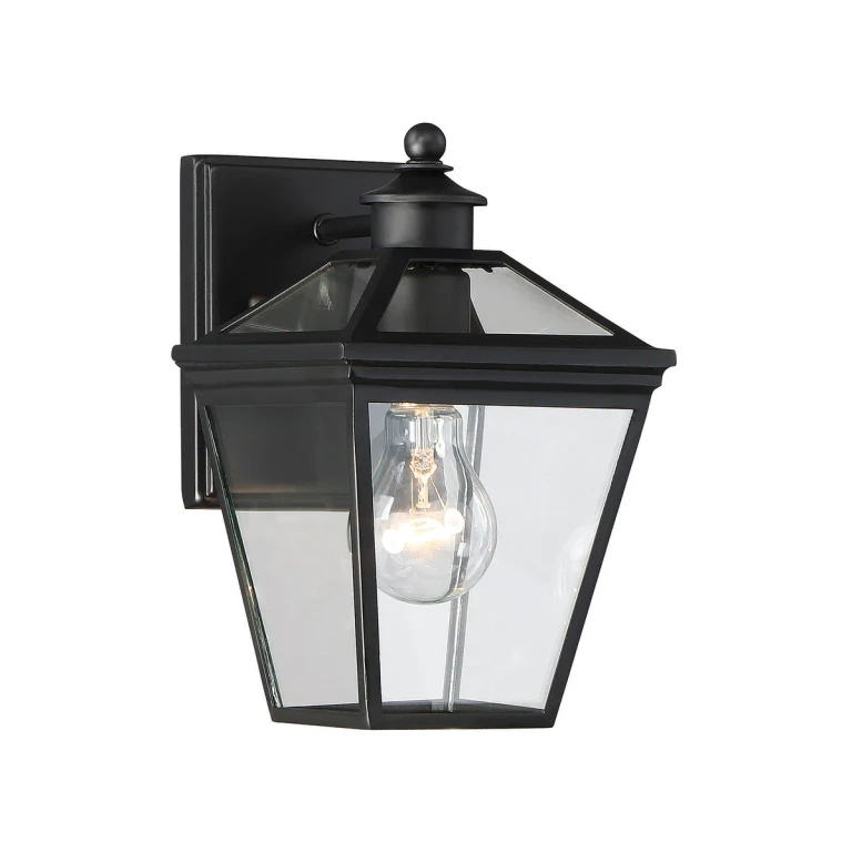 Savoy House Ellijay 7" Steel Wall Lantern in Black - 5-140-BK