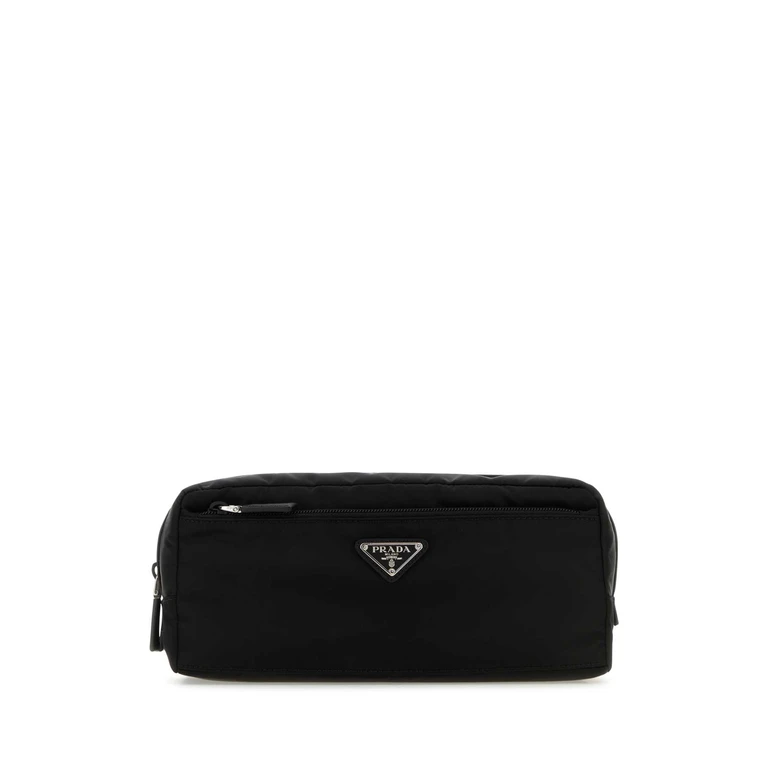 Prada Black Re-Nylon Beauty Case F0002 Recycledpolyamide-calfleather - Men
