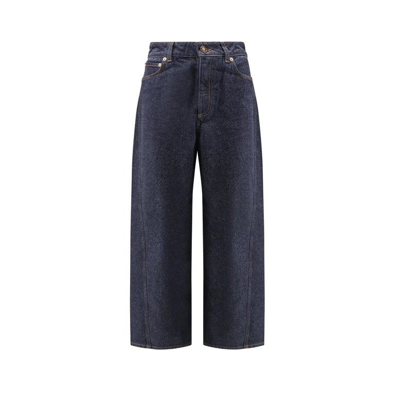 Marine Serre Jeans In Denim