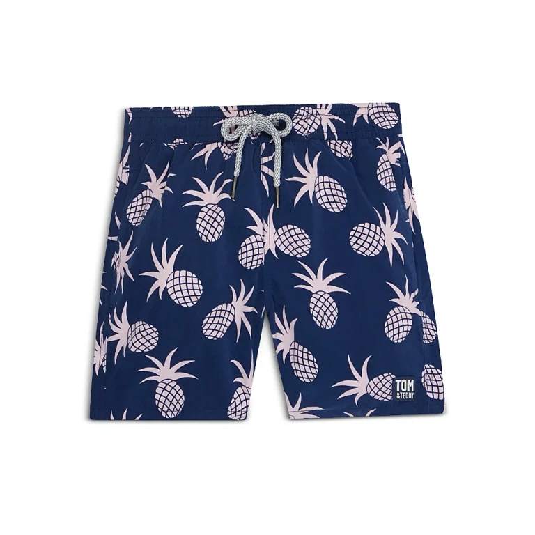 Tom & Teddy Boys' Pineapple Swim Trunks - Little Kid, Big Kid