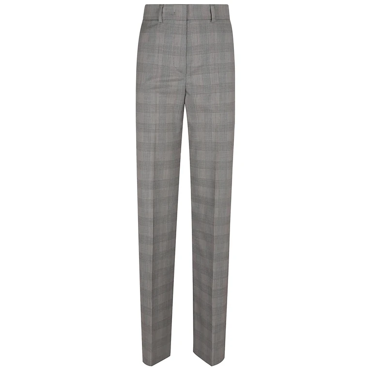 SportMax Batun Checked Straight Leg Pants