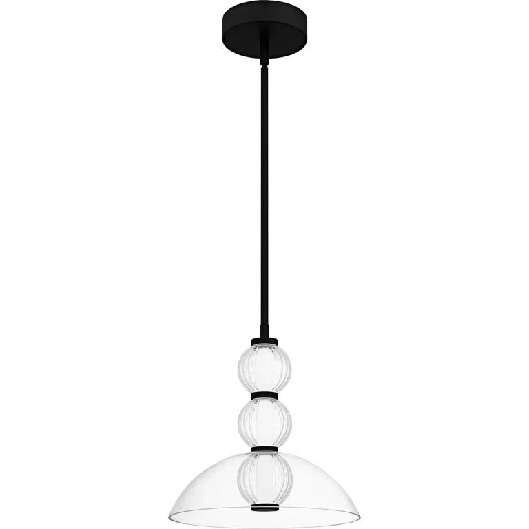 Matte Black LED Pendant from the Elway Collection