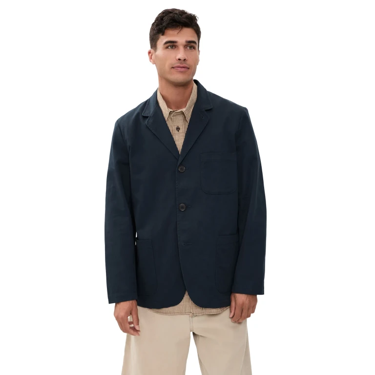 Universal Works Three Button Jacket Navy S