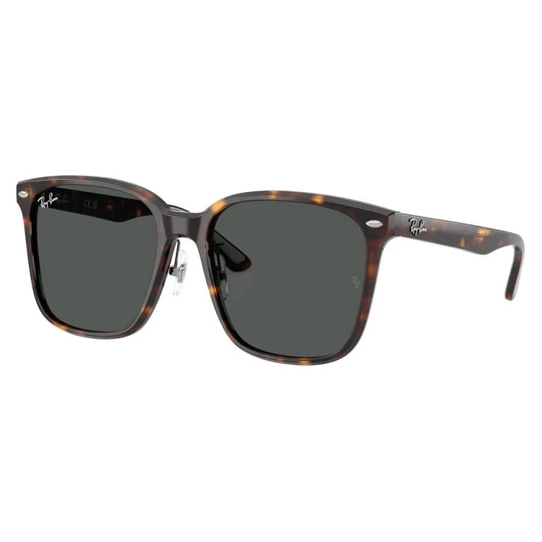 Ray Ban Dark Grey Square Unisex Sunglasses RB2206D 710/87 57